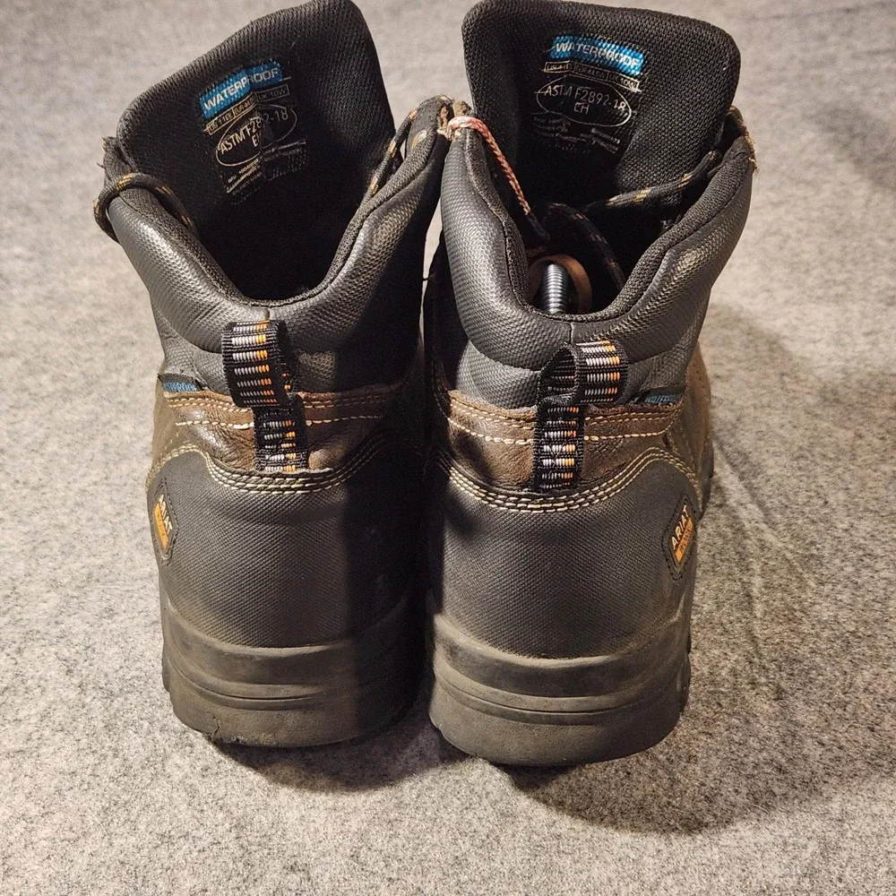 Ariat Workhog Boots‎ Mens Size 11 EE Brown Leather Waterproof Work Combat